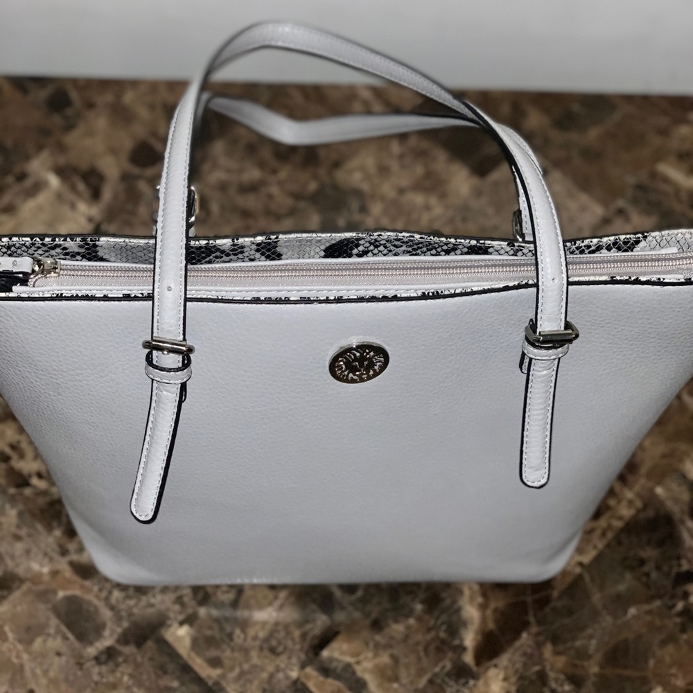 Ann Klein Light Gray Purse - Excellent Condition